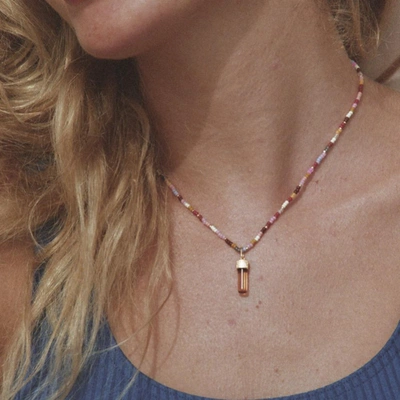 Anni Lu Gold-plated Berry Eldorado Beaded Pendant Necklace In Multi