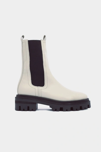 Alpe Chunky Sole Chelsea Boot Off White In Multi
