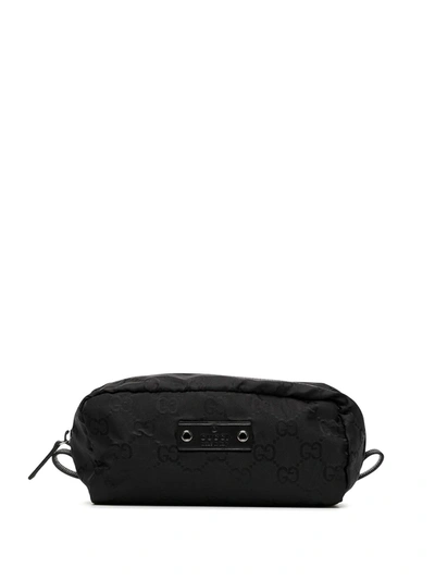 Gucci Gg Supreme Wash Bag In Schwarz