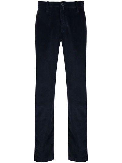 Jacob Cohen Slim-fit Corduroy Trousers In Blue