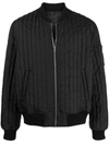 HELMUT LANG QUILTED ZIP-UP BOMBER JACKET