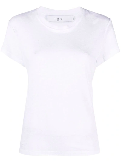 Iro Pozo Short Sleeve Crew Neck T Shirt In White