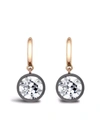 Pragnell 18kt Rose Gold And Silver Legacy Diamond Drop Earrings In Rosa
