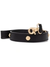 Versace Medusa Plaque Leash In Schwarz