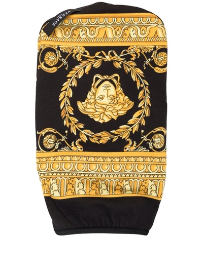 Versace Barocco Pet Jumper In Nero-oro