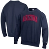 CHAMPION CHAMPION NAVY ARIZONA WILDCATS ARCH REVERSE WEAVE PULLOVER SWEATSHIRT