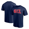 FANATICS FANATICS BRANDED NAVY BOSTON RED SOX HOMETOWN 617 T-SHIRT