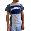 REFRIED APPAREL REFRIED APPAREL HEATHER GRAY NEW ENGLAND PATRIOTS SUSTAINABLE SPLIT T-SHIRT