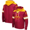 COLOSSEUM COLOSSEUM CARDINAL IOWA STATE CYCLONES 2.0 LACE-UP PULLOVER HOODIE