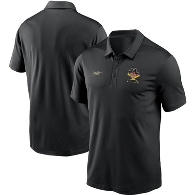 Nike Men's Black Pittsburgh Pirates Cooperstown Collection Logo Franchise Performance Polo
