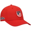 Black Clover Red Ole Miss Rebels Nation Shield Snapback Hat In Red