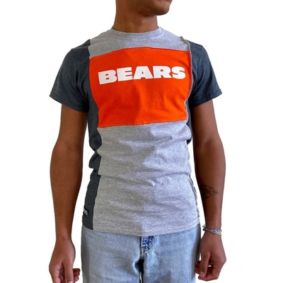 REFRIED APPAREL REFRIED APPAREL HEATHER GRAY CHICAGO BEARS SUSTAINABLE SPLIT T-SHIRT