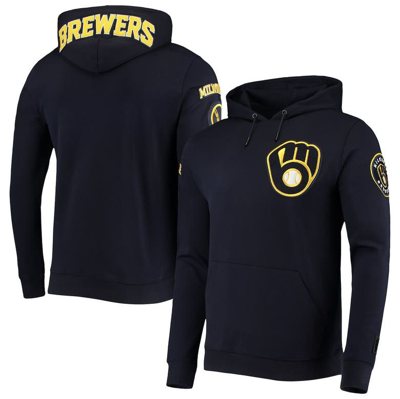 Pro Standard Navy Milwaukee Brewers Team Logo Pullover Hoodie