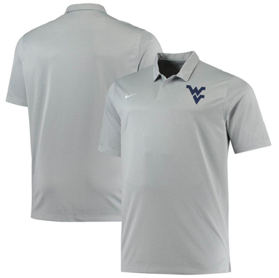 Nike Men's  Heathered Gray West Virginia Mountaineers Big And Tall Performance Polo Shirt