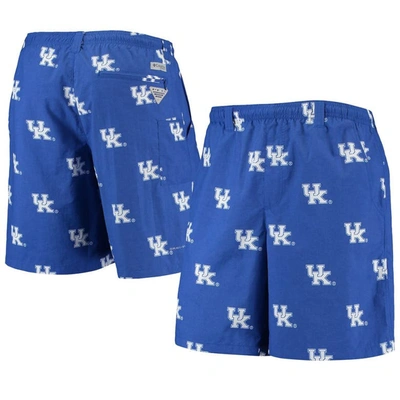 Columbia Men's Royal Kentucky Wildcats Backcast Ii 8" Omni-shade Hybrid Shorts