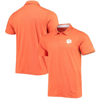 Columbia Men's Orange Clemson Tigers Tech Trail Space Dye Omni-shade Polo In Orange