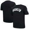 Pro Standard Men's Black Brooklyn Nets Chenille T-shirt In Black