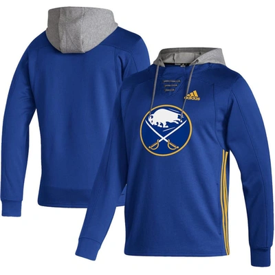 Adidas Originals Adidas Royal Buffalo Sabres Skate Lace Aeroready Pullover Hoodie