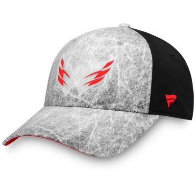 Fanatics Men's Branded Gray Washington Capitals Ice Field Flex Hat