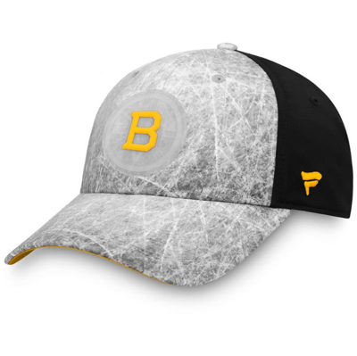 Fanatics Branded Men's Gray Boston Bruins Ice Field Flex Hat