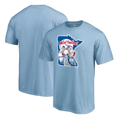 Fanatics Men's Light Blue Minnesota Twins Huntington T-shirt