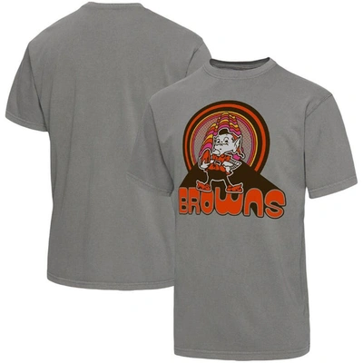 Junk Food Men's  Graphite Cleveland Browns Wonderland Infinity Vibe T-shirt