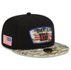 NEW ERA NEW ERA BLACK/CAMO NEW YORK GIANTS 2021 SALUTE TO SERVICE 59FIFTY FITTED HAT