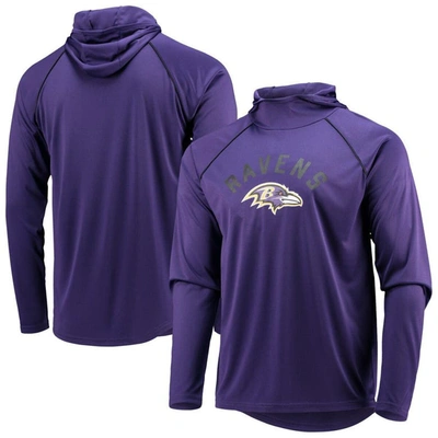Starter Men's Purple Baltimore Ravens Raglan Long Sleeve Hoodie T-shirt