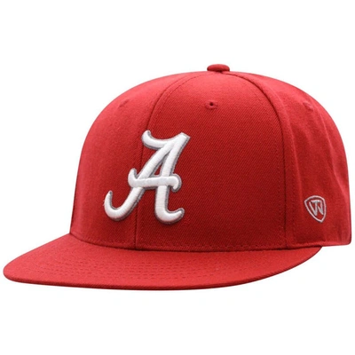 TOP OF THE WORLD TOP OF THE WORLD CRIMSON ALABAMA CRIMSON TIDE TEAM COLOR FITTED HAT
