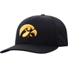 TOP OF THE WORLD TOP OF THE WORLD BLACK IOWA HAWKEYES REFLEX LOGO FLEX HAT