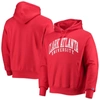 Champion Red Clark Atlanta University Panthers Tall Arch Pullover Hoodie In Red