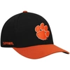 TOP OF THE WORLD TOP OF THE WORLD BLACK/ORANGE CLEMSON TIGERS TWO-TONE REFLEX HYBRID TECH FLEX HAT