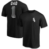 Fanatics Men's Black Chicago White Sox Number One Dad Team T-shirt In Black