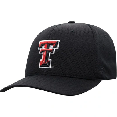 Top Of The World Black Texas Tech Red Raiders Reflex Logo Flex Hat