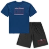 CONCEPTS SPORT CONCEPTS SPORT ROYAL/HEATHERED CHARCOAL CHICAGO CUBS BIG & TALL T-SHIRT & SHORTS SLEEP SET