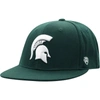 TOP OF THE WORLD TOP OF THE WORLD GREEN MICHIGAN STATE SPARTANS TEAM COLOR FITTED HAT