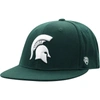 Top Of The World Men's  Green Michigan State Spartans Team Color Fitted Hat In Green