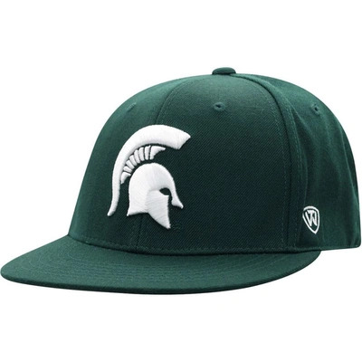 Top Of The World Men's  Green Michigan State Spartans Team Color Fitted Hat