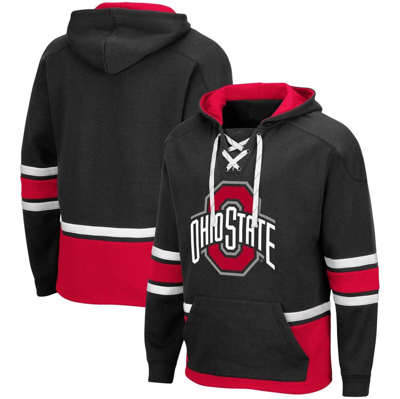 Colosseum Black Ohio State Buckeyes Lace Up 3.0 Pullover Hoodie