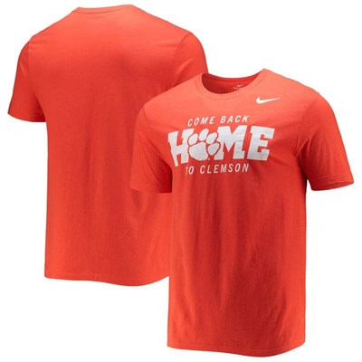 Nike Men's  Orange Clemson Tigers Logo Mantra T-shirt