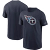 Nike Men's Navy Tennessee Titans Logo Essential Legend Performance T-shirt In Navy