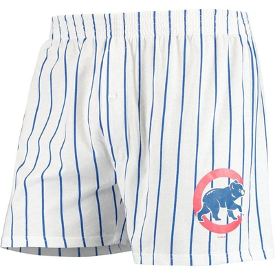 Concepts Sport Men's  White Chicago Cubs Vigor Boxer Shorts