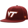 TOP OF THE WORLD TOP OF THE WORLD MAROON VIRGINIA TECH HOKIES TEAM COLOR FITTED HAT