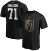Fanatics Men's William Karlsson Black Vegas Golden Knights Authentic Stack Player Name And Number T-shirt In Black