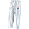 Concepts Sport Men's  White, Royal Chicago Cubs Vigor Lounge Pant In White