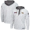 Colosseum Arctic Camo Lsu Tigers Oht Military Appreciation Quarter-zip Hoodie In Arctic Camo