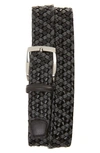 TORINO BRAIDED LINEN AND LEATHER BELT