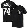 Nike Youth Boys Eloy Jimenez Black Chicago White Sox Player Name Number T-shirt In Black