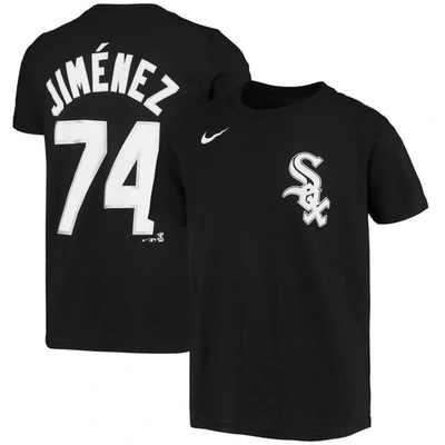 Nike Kids' Youth Boys Eloy Jimenez Black Chicago White Sox Player Name Number T-shirt