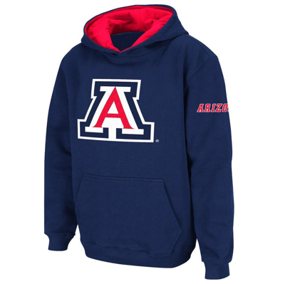 Stadium Athletic Kids' Youth  Navy Arizona Wildcats Big Logo Pullover Hoodie